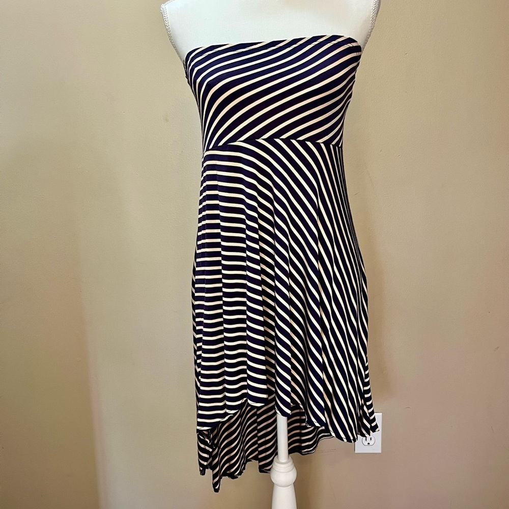 Shoreline Striped Strapless Dress Size Small